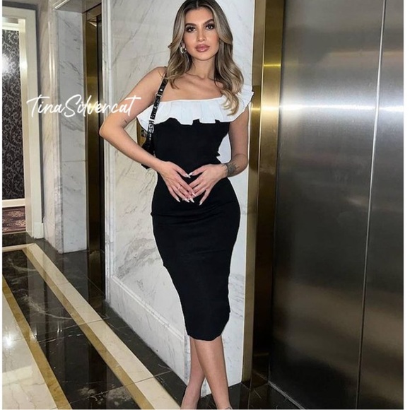 Zara knit ruffle dress - Picture 5 of 5